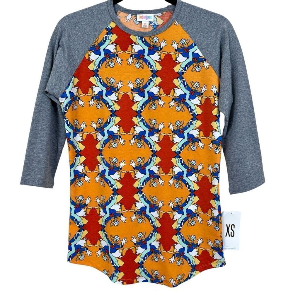 Lularoe Disney Randy Top Donald Duck - Size XS